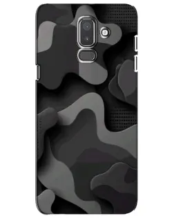 Чехол для Samsung Galaxy J8 2018 (J810) с картинкой «Темный абстрактный камуфляж» Чехол для Samsung Galaxy J8 2018 (J810) с картинкой «Темный абстрактный камуфляж»