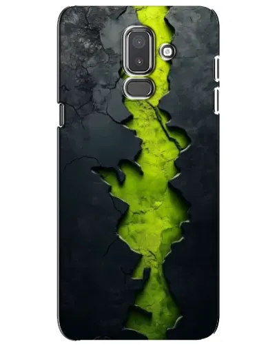 Чехол для Samsung Galaxy J8 2018 (J810) с картинкой «Салатовый разлом скалы»