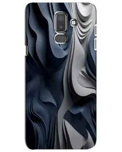 Чехол для Samsung Galaxy J8 2018 (J810) с картинкой «Объемные синие складки» Чехол для Samsung Galaxy J8 2018 (J810) с картинкой «Объемные синие складки»