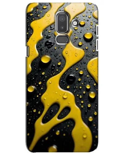 Чехол для Samsung Galaxy J8 2018 (J810) с картинкой «Жидкое желтое золото»