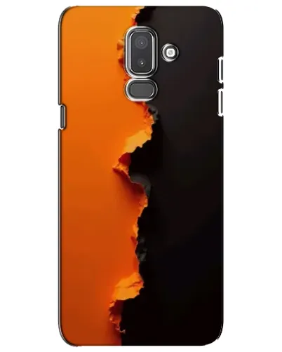 Чехол для Samsung Galaxy J8 2018 (J810) с картинкой «Оранжевый разлом»