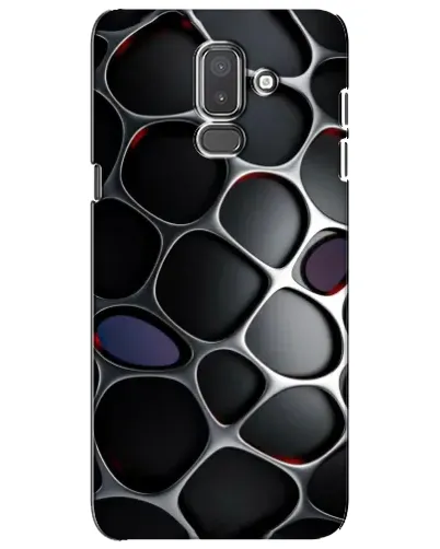 Чехол для Samsung Galaxy J8 2018 (J810) с картинкой «Объемная темная решетка»