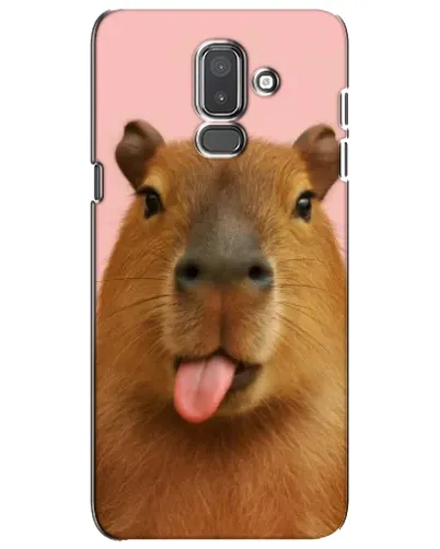 Чехол для Samsung Galaxy J8 2018 (J810) с картинкой «Капибара с языком» Чехол для Samsung Galaxy J8 2018 (J810) с картинкой «Капибара с языком»