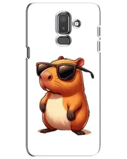Чохол для Samsung Galaxy J8 2018 (J810) з картинкою «Капібара в окулярах» Чохол для Samsung Galaxy J8 2018 (J810) з картинкою «Капібара в окулярах»