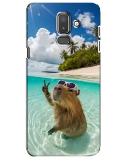 Чохол для Samsung Galaxy J8 2018 (J810) з картинкою «Капібара на морі» Чохол для Samsung Galaxy J8 2018 (J810) з картинкою «Капібара на морі»