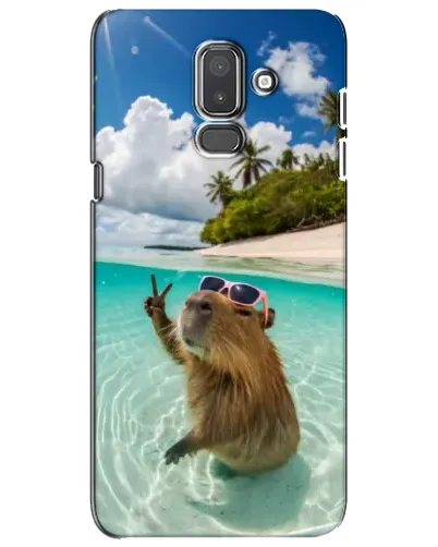 Чехол для Samsung Galaxy J8 2018 (J810) с картинкой «Капибара на море» Чехол для Samsung Galaxy J8 2018 (J810) с картинкой «Капибара на море»