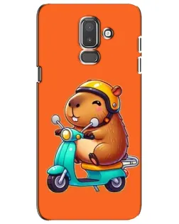 Чохол для Samsung Galaxy J8 2018 (J810) з картинкою «Капібара на скутері» Чохол для Samsung Galaxy J8 2018 (J810) з картинкою «Капібара на скутері»