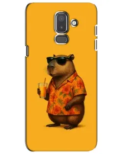 Чохол для Samsung Galaxy J8 2018 (J810) з картинкою «Капібара на відпочинку» Чохол для Samsung Galaxy J8 2018 (J810) з картинкою «Капібара на відпочинку»