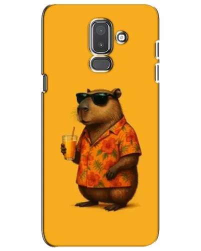 Чехол для Samsung Galaxy J8 2018 (J810) с картинкой «Капибара на отдыхе» Чехол для Samsung Galaxy J8 2018 (J810) с картинкой «Капибара на отдыхе»