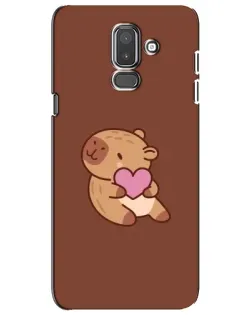 Чохол для Samsung Galaxy J8 2018 (J810) з картинкою «Капібара з серцем» Чохол для Samsung Galaxy J8 2018 (J810) з картинкою «Капібара з серцем»