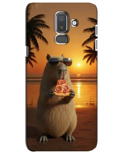 Чехол для Samsung Galaxy J8 2018 (J810) с картинкой «Капибара с пиццей» Чехол для Samsung Galaxy J8 2018 (J810) с картинкой «Капибара с пиццей»