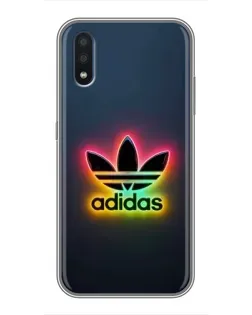 Чехол для Samsung Galaxy M01 (M015) с картинкой «Неоновый Adidas»