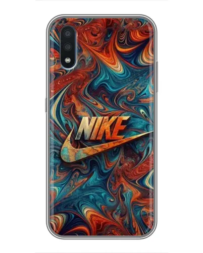 Чехол для Samsung Galaxy M01 (M015) с картинкой «Nike в абстракции»