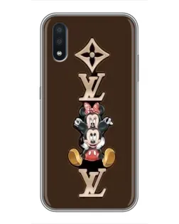 Чехол для Samsung Galaxy M01 (M015) с картинкой «LV и Микки Маус»