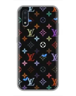 Чехол для Samsung Galaxy M01 (M015) с картинкой «Цветная монограмма LV»