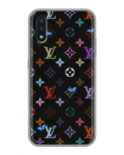 Чехол для Samsung Galaxy M01 (M015) с картинкой «Цветная монограмма LV»