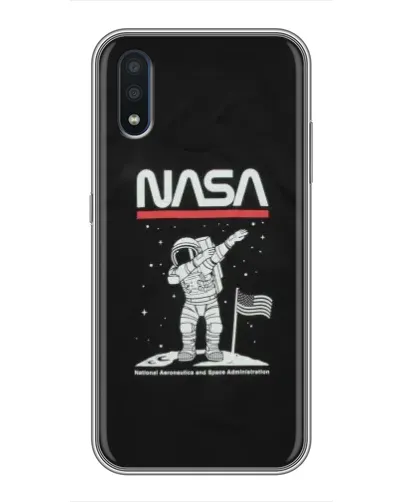 Чехол для Samsung Galaxy M01 (M015) с картинкой «NASA — шагаем по Луне» Чехол для Samsung Galaxy M01 (M015) с картинкой «NASA — шагаем по Луне»