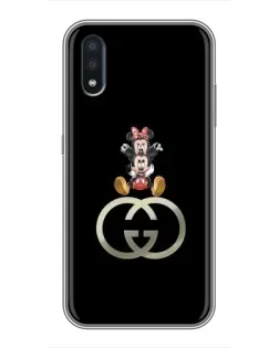 Чехол для Samsung Galaxy M01 (M015) с картинкой «Минни Маус на лого»