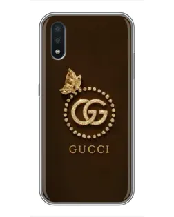 Чехол для Samsung Galaxy M01 (M015) с картинкой «Gucci — золотая бабочка»