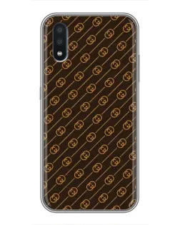 Чехол для Samsung Galaxy M01 (M015) с картинкой «Gucci — золотые диагонали»