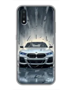 Чехол для Samsung Galaxy M01 (M015) с картинкой «BMW в свете фар»