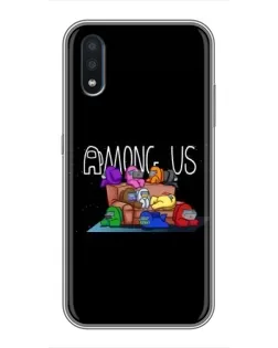 Чехол для Samsung Galaxy M01 (M015) с картинкой «Логотип Among Us»