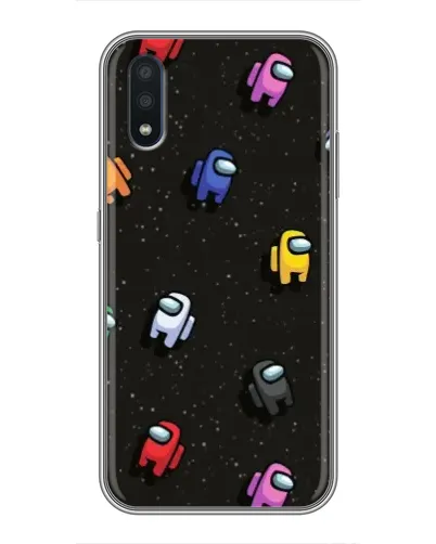 Чехол для Samsung Galaxy M01 (M015) с картинкой «Космический паттерн Among Us» Чехол для Samsung Galaxy M01 (M015) с картинкой «Космический паттерн Among Us»