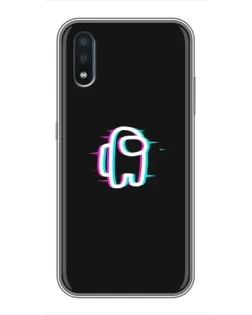 Чехол для Samsung Galaxy M01 (M015) с картинкой «Among Us неон»