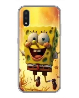 Чехол для Samsung Galaxy M01 (M015) с картинкой «Губка Боб прыгает»