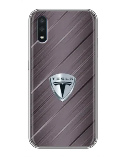 Чехол для Samsung Galaxy M01 (M015) с картинкой «Металлическая текстура Tesla» Чехол для Samsung Galaxy M01 (M015) с картинкой «Металлическая текстура Tesla»