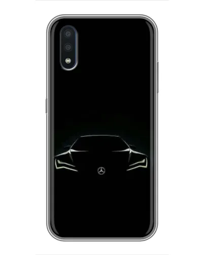 Чехол для Samsung Galaxy M01 (M015) с картинкой «Mercedes — силуэт авто» Чехол для Samsung Galaxy M01 (M015) с картинкой «Mercedes — силуэт авто»