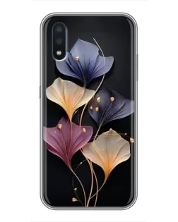 Чехол для Samsung Galaxy M01 (M015) с картинкой «Лиловые цветы грации»