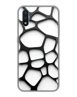 Чехол для Samsung Galaxy M01 (M015) с картинкой «Белая объемная сетка» Чехол для Samsung Galaxy M01 (M015) с картинкой «Белая объемная сетка»