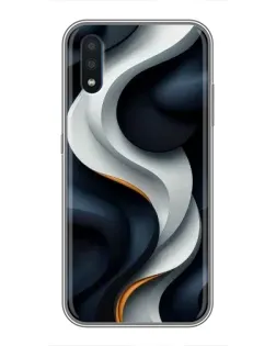 Чехол для Samsung Galaxy M01 (M015) с картинкой «Объемные черно-белые ленты» Чехол для Samsung Galaxy M01 (M015) с картинкой «Объемные черно-белые ленты»