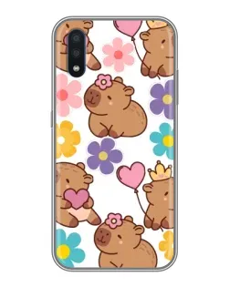 Чехол для Samsung Galaxy M01 (M015) с картинкой «Цветочный паттерн капибар» Чехол для Samsung Galaxy M01 (M015) с картинкой «Цветочный паттерн капибар»