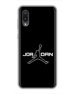 Чехол для Samsung Galaxy M02 (M022) с картинкой «Nike Pink Swirl»