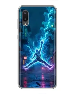 Чехол для Samsung Galaxy M02 (M022) с картинкой «Jordan Gold Jumpman»