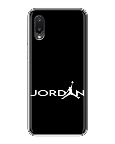 Чехол для Samsung Galaxy M02 (M022) с картинкой «Jordan White Logo»