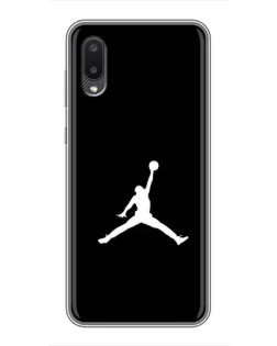 Чехол для Samsung Galaxy M02 (M022) с картинкой «Jordan Silhouette»