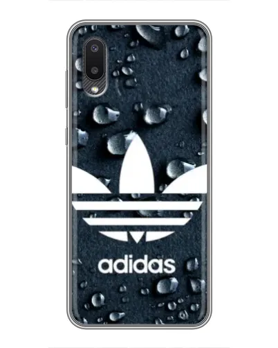 Чехол для Samsung Galaxy M02 (M022) с картинкой «Adidas Trefoil Blue»