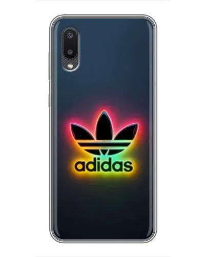 Чехол для Samsung Galaxy M02 (M022) с картинкой «Неоновый Adidas»