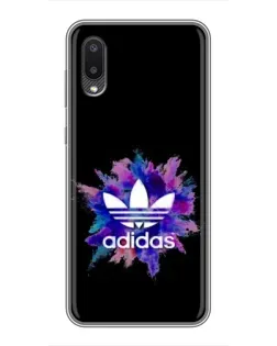 Чехол для Samsung Galaxy M02 (M022) с картинкой «Взрыв красок Adidas»