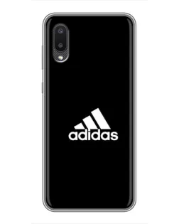 Чехол для Samsung Galaxy M02 (M022) с картинкой «Черная классика Adidas»