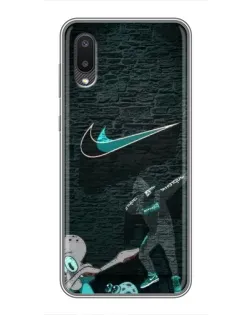 Чехол для Samsung Galaxy M02 (M022) с картинкой «Спортивный арт Nike»
