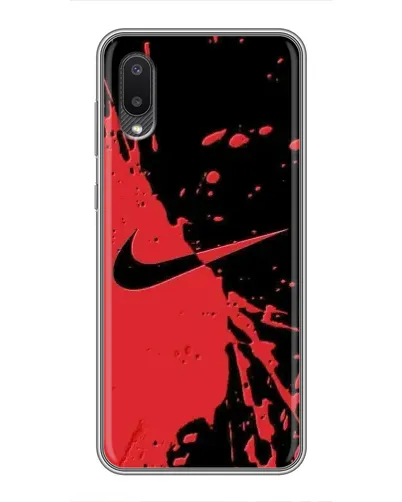 Чехол для Samsung Galaxy M02 (M022) с картинкой «Красные брызги Nike» Чехол для Samsung Galaxy M02 (M022) с картинкой «Красные брызги Nike»