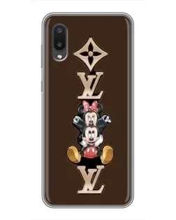 Чехол для Samsung Galaxy M02 (M022) с картинкой «LV и Микки Маус»