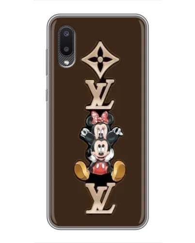Чехол для Samsung Galaxy M02 (M022) с картинкой «LV и Микки Маус»