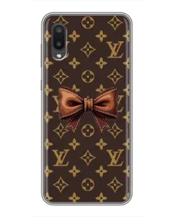 Чехол для Samsung Galaxy M02 (M022) с картинкой «LV с бантом»
