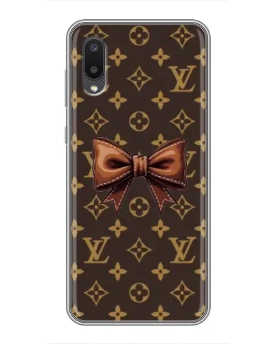 Чехол для Samsung Galaxy M02 (M022) с картинкой «LV с бантом»