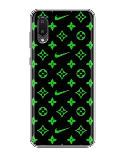 Чехол для Samsung Galaxy M02 (M022) с картинкой «Неоновый принт LV»